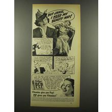 1939 Kellogg's Pep Cereal Ad - I Need My Beauty Nap
