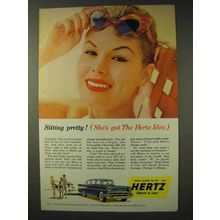 1957 Hertz Rent-A-Car Ad - Sitting Pretty!