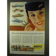 1957 Hertz Rent-A-Car Ad - The Kind You Like to Drive
