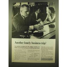 1965 American Express Ad - Lonely Business Trip?