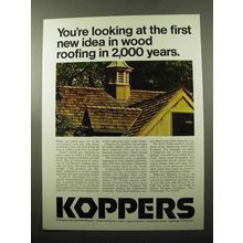 1969 Koppers Roofing Ad - Idea in Wood Roofing