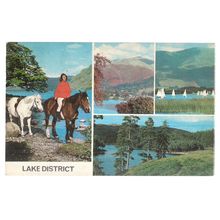 THE LAKE DISTRICT, CUMBRIA. multiview used postcard 1976 postmark. =