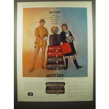 1965 Antler Airstream Luggage Ad - Antler most travelled luggage in the world