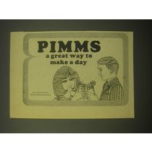 1966 Pimms Alcohol Ad - Pimms a great way to make a day