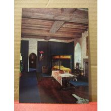 THE QUEEN'S BEDROOM, LEEDS CASTLE, MAIDSTONE, KENT unused vintage postcard =