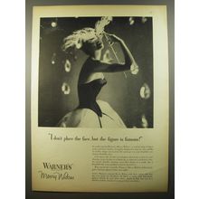 1954 Warner's Merry Widow Corset Ad - don't place the face, but figure is famous