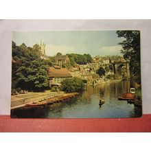 KNARESBOROUGH, YORKSHIRE unused vintage postcard by J A Dixon dated 1965 (a) #