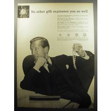 1956 De Beers Diamonds Ad - No other gift expresses you so well