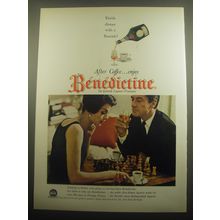 1959 Benedictine Liqueur Ad - Finish dinner with a flourish