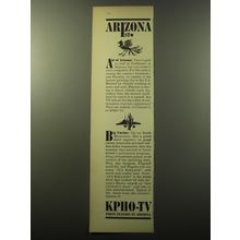 1960 KPHO-TV Television Station Advertisement - Arizona 1st Age of Arizona
