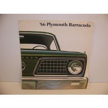 1966 PLYMOUTH BARRACUDA SALES BROCHURE ORIGINAL