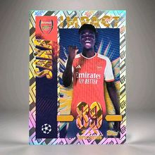 topps Champions League 2023 2024 Sticker 65g Bukayo Saka GOLD Impact