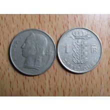 Belgium 1955 1 Franc Belgique (French Text) Coin