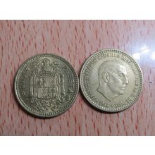 Spain 1974 Franco 1966-1974* 1 Peseta Coin