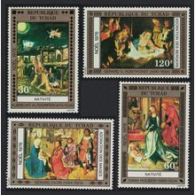 Chad Paintings Christmas 4v 1976 MNH SG#475-478