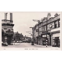 Grimsby Old Market Place Good Snooker & Billiards Lincs Old Postcard