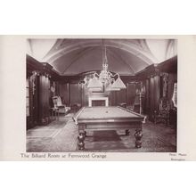 Billiard Room Fernwood Grange Sutton Coldfield West Midlands Old Postcard