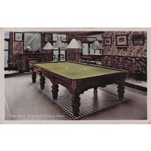 Billiard Room Rock Hotel Tettenhall Wolverhampton Old Postcard