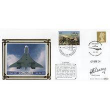Captain David Leney Concorde Pilot 2004 Hand Signed FDC