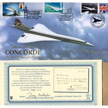 John Cochrane Concorde LTD TO 40 Carried To Bahrain Hand Signed FDC