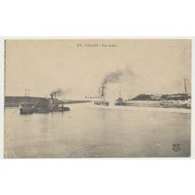 CALAIS Les Jetées, France early 20th C RPPC Collas No. 270