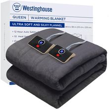 Westinghouse Queen Size Electric Heating Blanket, 10 Levels, Auto Shut Off, Fast