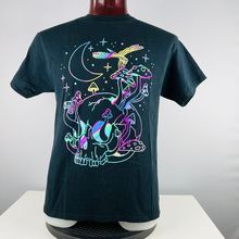 Mushroom Skull Psychedelic Large Glow In Dark T-Shirt Shirt Spencers