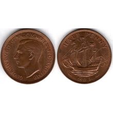 Great Britain. George VI. Halfpenny 1941. dy23646