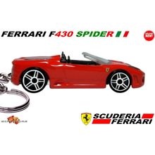 HTF RARE KEYCHAIN RED FERRARI F430 SPIDER CUSTOM Ltd Ed.