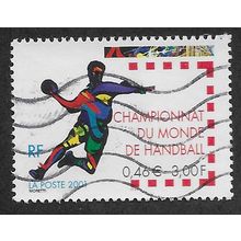 FRA 2001 3F 'WORLD HANDBALL CHAMPIONSHIPS' FINE USED (EBID55-926)