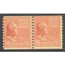 847 10c John Tyler Just Clears MNH CLP G0394