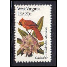 2000A 20c Birds/Flowers of West Virginia Fine MNH Dry Gum V2141 (7)