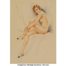 Suzanne Meunier - Three Boudoir Nudes Picture 3 Pinup Girl Poster Canvas Movie F