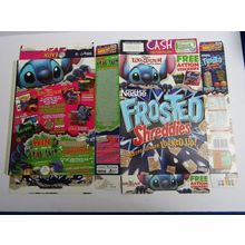 Nestle Frosted Shreddies 1997 Cereal Box Lilo & Stitch 500g