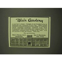 1917 Blair Academy Ad - New Gymnasium