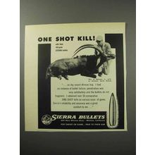 1956 Sierra Bullets Ad - One Shot Kill