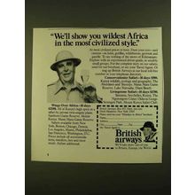 1979 British Airways Ad - Robert Morley - Africa