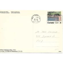 Canada #VC 79 Set 1-PE-1 Postal Card USED Wharf, Malpeque Bay-P.E.I.