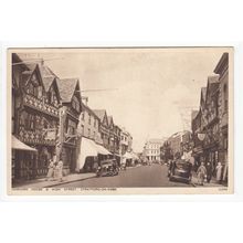 Harvard House and High Street Stratford-on-Avon Postcard 2088