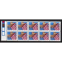 2916a 32c U.S. Flag Over Porch Very Fine MNH Pane/10 P# 11111 L00842