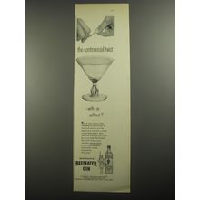 1956 Beefeater Gin Ad - The controversial Twist - with or without?