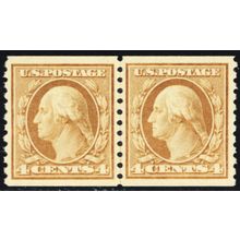 495, Mint SUPERB NH 5¢ Coil Line Pair With PFC Certificate * Stuart Katz