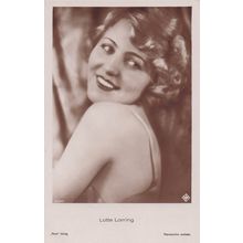 Lotte Lorring German Opera Singer Film Star Old RPC Postcard