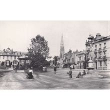 North Street Approach Bandstand Horsham Carfax Sussex Postcard