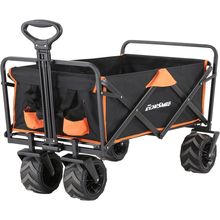Echosmile Heavy Duty 350 Lbs Capacity Collapsible Wagon, Outdoor Folding Camping