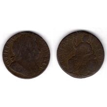 Great Britain. William & Mary. Halfpenny 1694. dy14683