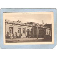 Rhode Island Woonsocket Postcard Post Office~1255