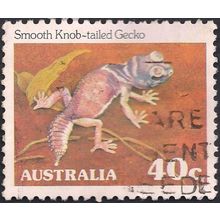 AUSTRALIA, REPTILE, Smooth knob-tailed gecko, brown 1982, 40c, #2