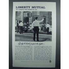 1961 Liberty Mutual Insurance Ad - Jumped the Light