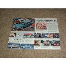 1961 Chrysler, Plymouth, Dodge Dart Wagons 2pg Ad NICE!